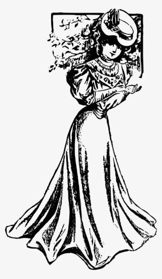 This Free Icons Png Design Of Woman In A Nice Dress #7920238