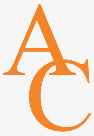 Ac Monogram In Orange - Angelina College #7920623