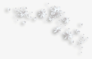 Free Png Download White Flowers Decorative Clipart - Flor Branca Em Png #7921005