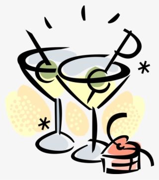 Vector Illustration Of Alcohol Beverage Martini Cocktails #7921047