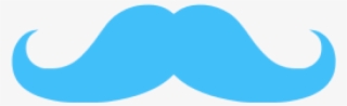 Mustache Clipart Light Blue #7921330