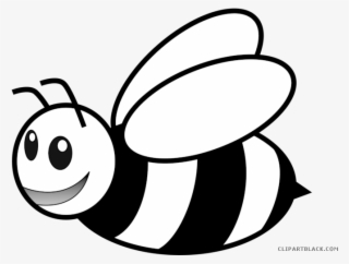Jpg Library Free Black And White Clip Art Bee - Clip Art Black And White Bee #7922837