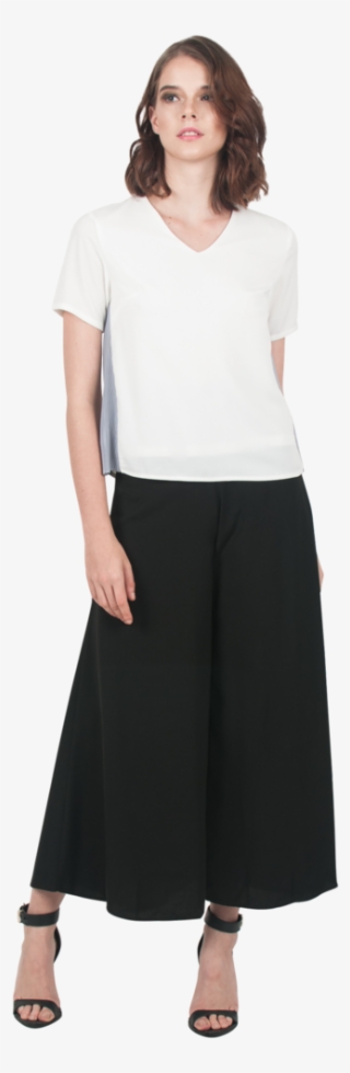 Black Flare Pants - A-line #7923097