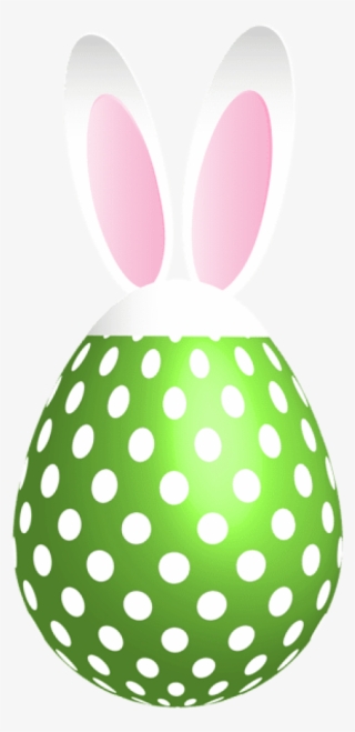 Free Png Download Easter Dotted Bunny Egg Green Png - Bunny Eggs Clipart Easter Clip Art Free #7923181