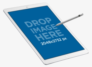Ipad Pro With Apple Pencil In Angled Portrait Position - Smartphone #7924010