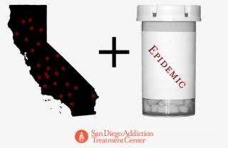 California Prescription Drug Epidemic - California Map Black #7924095