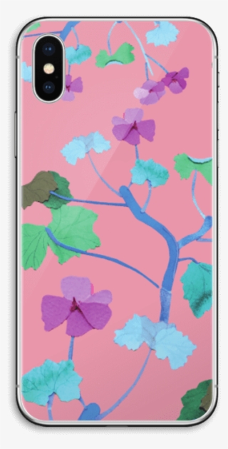 Pink & Colorful Flowers Skin Iphone X - Mobile Phone Case #7924101