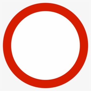 File Indonesian Road Sign B2a Png Wikimedia Commons - Circle - Free ...