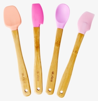 Set Of 4 Bamboo & Silicone Kitchen Utensils Rice Dk - Rice Küchenutensilien Rosa Im 4er-set #7925060
