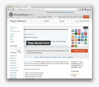 Tipsy Social Icons Plugin For Wordpress - Wordpress #7925308