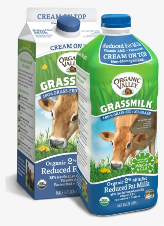 Milk Hg Rf Creamontop Grassmilk Rf Wcarafe - Organic Valley Grassmilk Reduced Fat 2% #7925782