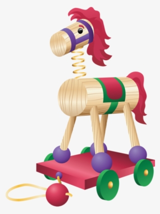 Trojan Horse Clipart Newborn Baby Toy - Santa's Bag Of Toys Clipart #7926316