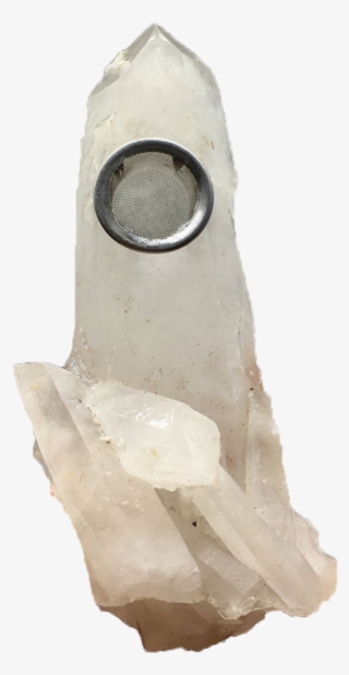 Crystal Quartz Smoking Pipe - Crystal #7926487