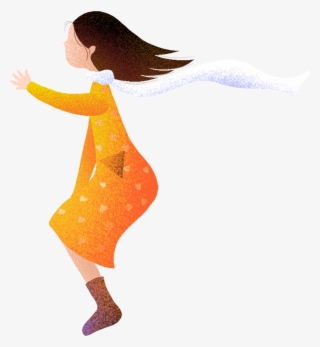 Cartoon Healing Illustration Girl Png And Psd #7929402