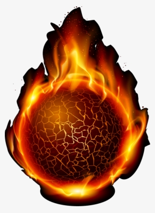 Fire Royalty Free Ball Clip Art Cool - Red Ball Of Fire #7929722
