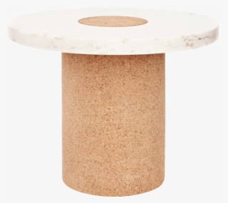 Frama Sintra Table White Marble Cork Large - End Table #7931195