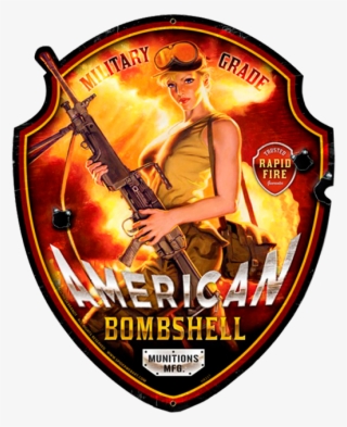 Vintage Tin Sign - Pin-up Model #7932960