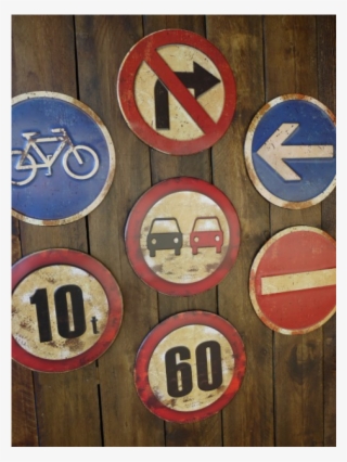 'people Crossing' Vintage Style Road Sign Plaques - Déco Avec Panneau Signalisation #7933738