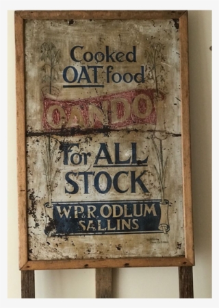 Vintage Odlums Hand Painted Advertising Sign - Sign #7933989