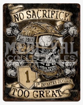No Sacrifice Too Great Vintage Sign - Illustration #7934184