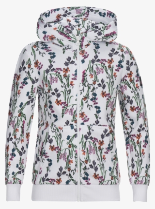 Kids Season Cotton Blend Printed Zip Up Hoodie White - Hoodie #7935007