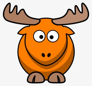 How To Set Use Orange Moose Cartoon Svg Vector #7935354