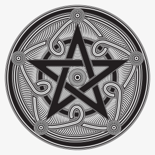 Satanic Pentagram Coloring Pages With Celtic Tattoo - Pagan Pentagram #7935443