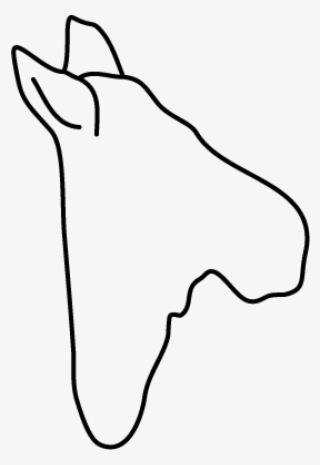 Moose Head Assembly Without Antlers Side View - Line Art #7936105
