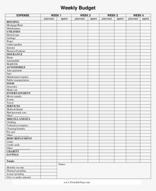 Free Weekly Budget Calendar Templates At Allbusinesstemplates - Tremolo #7936304