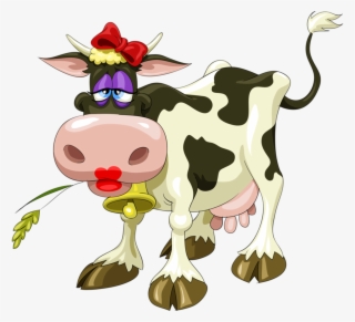 Tubes Vaches Farm Animals, Cow Illustration, Cartoon - Cartoon Girl Cow #7937072