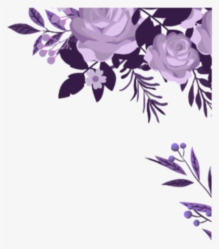 Ftestickers Watercolor Flowers Border Corner - Water Color Flowers Border #7937125