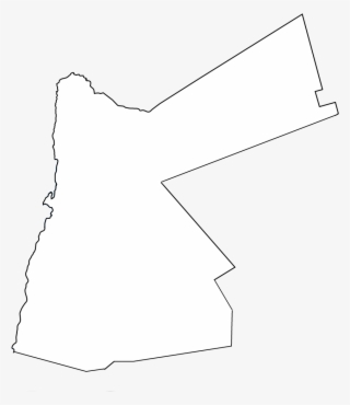 Blank Map Of Jordan - Monochrome #7937703