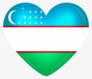 Download Uzbekistan Large Heart Flag Clipart Png Photo - Heart #7939532