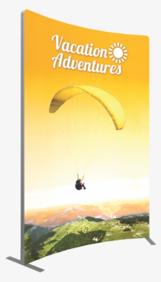 Vector Frame Curved Banner Cr-03 Fabric Banner Display - Parachuting #7940157