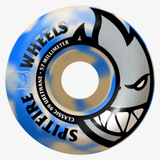 Spitfire 57mm Bighead Blue Swirl Wheels - Circle #7940413