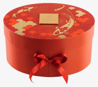Chinese New Year Oval Luxury Gift Box, 36 Pieces - Box #7940416