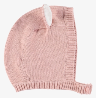 Babies 'chips' Rabbit Ears Hat Pink - Wool #7940470