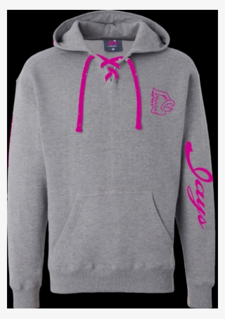 Limited Addition Hoodie With Pink Mascot And Jays Down - Hoodie #7940595