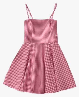 Cut Out Back Checked Mini Dress - Day Dress #7941393