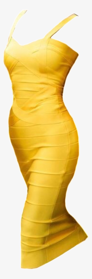 Yellow Dress Polyvore Moodboard Filler Dress Png, Dress - Yellow Moodboard Png #7941526