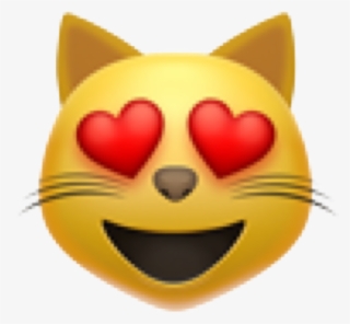 Emoji Stiker Emoticon Stiker Emojiiphone Emojiwhatsapp - Cat Heart Eye Emoji Meaning #7941697