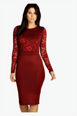 Long Sleeve Dress Png Image - Dress #7941762