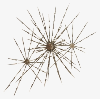 Sculpture Is Made Of Cut Masonry Nails Welded Together - Flower #7942695