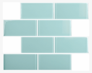 Marine Mist 3" X 6" Subway Glass - Hartland 4x12 Glass Tiles #7943532