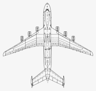 Airplane Top View - Antonov An 225 Dimensions #7944636