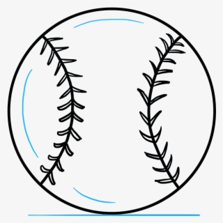 How To Draw Baseball - Black And White Cartoon Baseball #7944780
