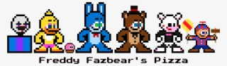 Five Nights At Freddy's 2 Cuadricula, Freddy 2, Patrones - 8 Bit Fnaf Characters #7944788