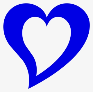 Blue Hearts Png - Сердце Контур #7945466