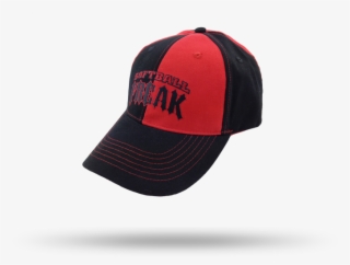 Wholesales Embroidery Character Red And Black Split - Baseball Cap #7945808