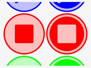 Play Button Clipart Red - Circle #7947524
